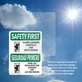 thumbnail image 6 of (2 Pack) Climb Ladders Carefully Bilingual OSHA Safety First Sign, 6 of 7