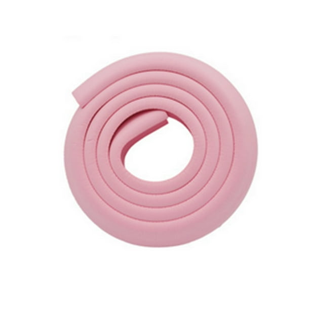Injueey 3 piezas de protectores de ángulo de espesar 2 metros de longitud cubiertas de esquinas multifuncional DIY anticolisión tira Decoración del hogar Rosado