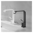 thumbnail image 2 of Mitigeur de Lavabo en Acier Inoxydable, Cascade Haute, Noir Mat Blanc, Poignée Unique, Facile à Installer, 2 of 7