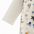 thumbnail image 6 of NIEWTR Baby Boy One Piece Swimsuit with Hat Fresh Print Soft Toddler Infant Bathing Suit Beach Wear(White,18-24 Months), 6 of 7