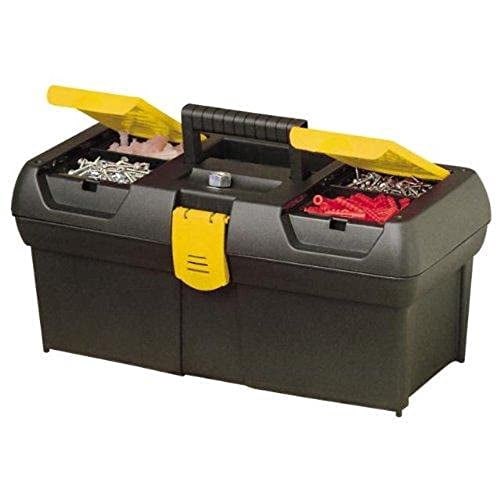 Stanley 12.5" Polypropylene Tool Box 7" W x 5.1" H Black/Yellow