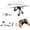 1Pc Batteries, variant on Rc Paper Airplane Kit with Gyro Stabilizer, DIY Electric Remote Control Plane with Dual Propellers, Foldable Flying Stem Toy, Easy to Fly for Hobbyists, Pilots, Tinkerers