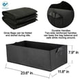 thumbnail image 3 of Deago 2Pcs Fabric Raised Garden Bed Reusable Square Large Grow Bag Fabric Pots Vegetable Planting Bag with Handles Planting Pots for Plants Flowers Vegetables (Black), 3 of 9