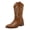 Brown, variant on Dakaela Women's Cowboy Boots Square Toe Mid Calf Western Booties Ladies Cowgirl Dressy Boots