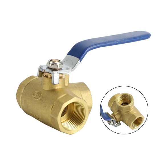 G3/4" 3 Way Ball Valve Three T Port Brass Female Type For Water Oil And Gas