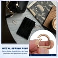 thumbnail image 4 of Uxcell D Shaped Spring Snap Keychain Clip, 10 Pcs Metal Trigger Keychain Hook for Purses Wallet Belts Light Gold 27 mm, 4 of 7