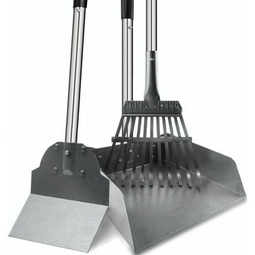 ZALALOVA 3 Pack Larger Pooper Scoopers for Large Medium Dogs，37.8" Dog Poop Scooper for Yard