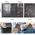 thumbnail image 3 of Passport Holder Cover Wallet Case RFID Blocking Leather Card Slot Travel Accessories Documents Organizer Protector for Women Men, 3 of 6