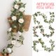 thumbnail image 4 of Guirnalda De Rosas De 2 Uds., 2M, Flores Artificiales, Plantas De Imitación, Enredaderas, Plantas De Simulación, Decoraciones, Hojas, Enredaderas, Decoración Artística Muyoka Hogar, 4 of 7