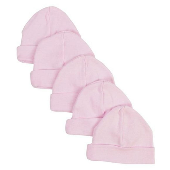 Baby Cap, Pink - Pack of 5