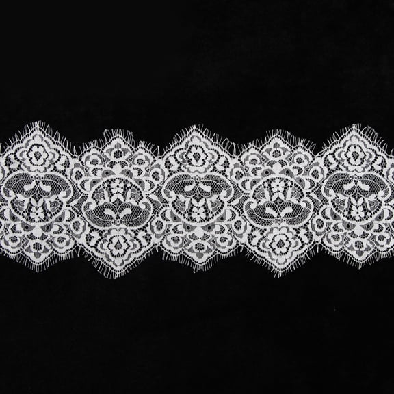 OFFIGAM Superior Fabric White Lace Ribbon for DIY Crafts and Bridal Bouquets