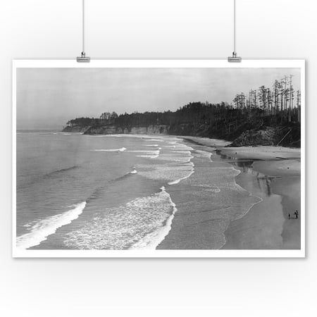 - Bassendorf Beach off Roosevelt Highway California Photograph (9x12 Art Print, Wall Decor Travel Poster)