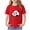 Red, variant on BXSRUTA Girls Printed Short Sleeve Cotton T-Shirt Graphic Tee Round Neck Summer Tops for Toddler Kids Everyday Wear