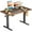 Rustic Brown-Electric, variant on 【Holiday Special】48x24 Inch Electric Standing Desk with T-Shaped Bracket for Premium Stability, Large Adjustable Height Home Office Desk, Rusty Brown