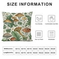 thumbnail image 5 of Awypu  Mushrooms Moth Throw Pillow Covers for Botancial Fungus Pillow Covers Home Decor Decorative Wild Mushroom Stuff Square Cushion Covers Set of 2 Cute Mushroom Plants, 5 of 5