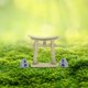 thumbnail image 2 of 1 set of Fish Tank Torii Gate Resin Statue Miniature Resin Torii Gate Aquarium Ornament, 2 of 4