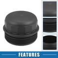 thumbnail image 3 of Unique Bargains Engine Oil Filter Housing Cover Cap 26351-3C100 for Hyundai Entourage 3.8L 2007-2008 Plastic Black, 3 of 6