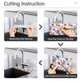 thumbnail image 5 of Yayeee Faucet Mat for Kitchen Sink 30" Diatomite Long Splash Guard Pad, Watercolor Flowers Pattern, 2 Pack, 5 of 7