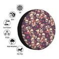 thumbnail image 4 of Naloa Skull rock music record PVC Leather Spare Tire Wheel Cover for Car Truck SUV Camper Trailer Universal Fit many size15 inch, 4 of 6