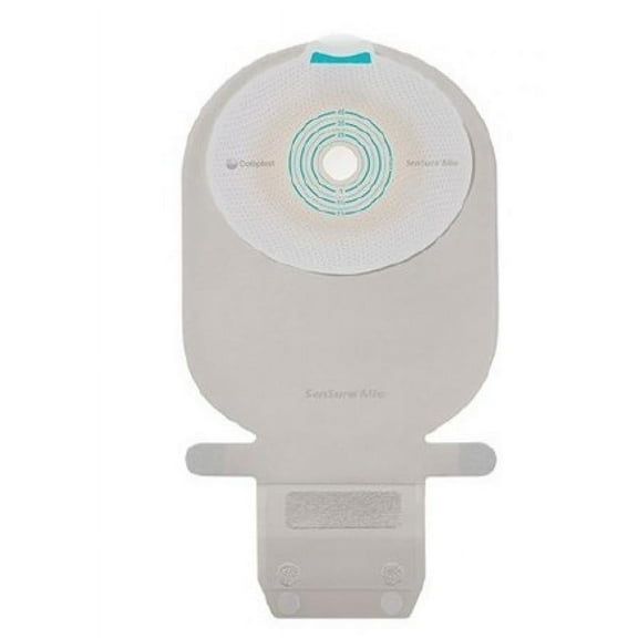 SenSura Mio Ostomy Pouch, One-Piece System, 11 Inch Length, Maxi, 3/8 to 2-1/8 Inch Stoma, Drainable, Flat, Trim to Fit , Transparent, 10 Count