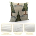 thumbnail image 4 of PRATYUS   Christmas Pillow Covers Christmas Tree Decorative White Throw Pillow Covers Winter Famliy Decoration for Home Couch White, 4 of 5