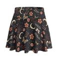 thumbnail image 7 of SEANATIVE Womens Mini Skort Tennis Skirt with Pockets Athletic Skort Built-in Shorts Soft Comfortable Stylish Pleated Active Skirts for Golf Pickleball Workout Running, L, Flower Moon Black, 7 of 7