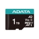 thumbnail image 1 of ADATA Memoria Micro SD, 1TB, Velocidad 100 MB/s, Clase 10, 4K, C/Adaptador, Color Negro, 1 of 2