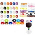 thumbnail image 5 of Colorful Silicone Drink Markers Wine Glasses Markers Silicone Texture Perfect for Celebration and Festival Occasion, 5 of 9