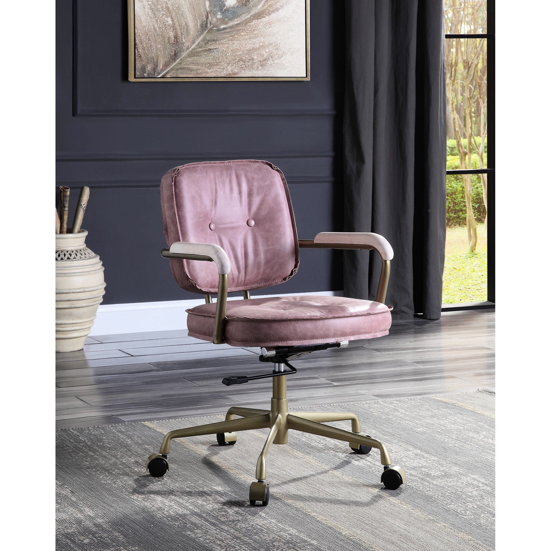 adjustable seat height leather construction product