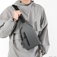 thumbnail image 3 of Bolso de cuero para hombre, bolso de pecho para motocicleta, bolso de pecho de tendencia, bolso de pecho para hombre, 3 of 4