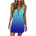 thumbnail image 1 of Vestido sin mangas con tirantes estampados con cuello en V a la moda para mujer Pompotops  ghjkhdj4196, 1 of 5