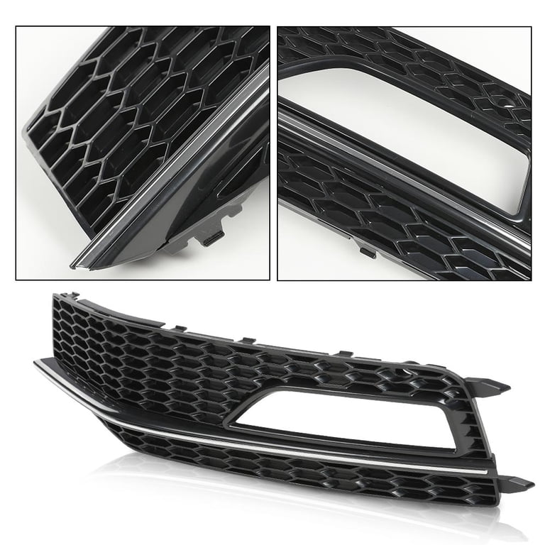 2X FOR AUDI A4 B8 S-LINE & S4 RS4 STYLE HONEYCOMB FRONT FOG LIGHT COVERS GRILLES | UK 2X FOR AUDI A4 B8 S-LINE & S4 RS4 STYLE HONEYCOMB FRONT FOG LIGHT COVERS GRILLES | UK