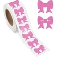 thumbnail image 1 of 500Pcs 1Inch Hot Pink Bow Tanning Stickers, Self Adhesive Body Sunbed Decor, 1 of 4
