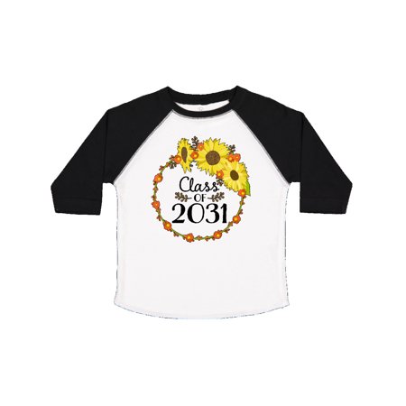 

Inktastic Class of 2031 Sunflower Wreath Gift Toddler Boy or Toddler Girl T-Shirt