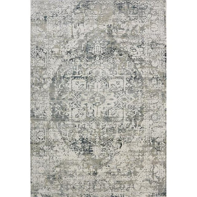 Dynamic Rugs AT693372190 5 ft. 3 in. x 7 ft. 6 in. Astoria 3372 Rectangle Contemporary Area Rug - 190 Cream & Grey