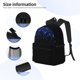 thumbnail image 3 of Easygdp Black Blue Glitter Sparkles Mochila Casual para Portátil, Mochila para Escuela, Viajes, Negocios, 3 of 6