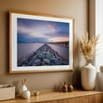 thumbnail image 4 of Jetty and The Chesapeake Bay Bridge - Annapolis Maryland Photography Oak Framed Wall Art Print 16 x 24 inches, 4 of 6