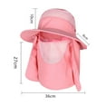 thumbnail image 2 of Summer sunscreen sun hat Men's and women's sunscreen hat Large brim sunshade hat Large hooded fisherman's hat, 2 of 5