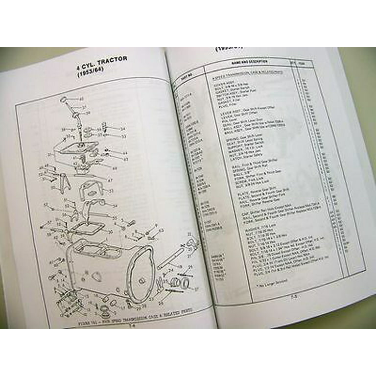  Catálogo manual de piezas maestras de tractores industriales de la serie Ford