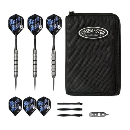 Viper Underground Rock & Roll Steel Tip Darts 23 Grams and Casemaster Select Black Nylon Dart Case