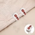 thumbnail image 3 of es Antideslizantes para Sábanas Fijador de Sábanas de Edredón Sin Agujas Antideslizamiento Fijador de Sábanas de Edredón Antideslizan rojo Soledad Clips de edredón de edredón, 3 of 7