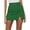 Green, variant on IROINNID Mini Elastic Waist Skirt For Women Fashion Drawstring High Waist Irregular Solid Color Skirt