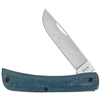 Case XX Knives Sod Buster Jr Blue Denim Micarta and White G10 Laminate S35VN Stainless Pocket Knife