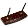 thumbnail image 4 of Brown Crocodile Embossed Leather 8-Piece Desk Set, 4 of 6