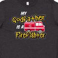 thumbnail image 4 of Inktastic My Godfather is a Firefighter with Fire Truck Youth T-Shirt, 4 of 5