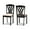 Sand/Dark Brown, variant on Baxton Studio Delilah Modern and Contemporary Sand Fabric Upholstered and Dark Brown Finished Wood 2-Piece Dining Chair