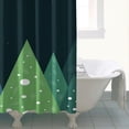 thumbnail image 3 of Rideau de Douche de Noël pour Salle de Bain, Rideaux de Douche de Noël Rouges, Durables et Beaux, Crochets de Rideau de Bain Inclus, 72x72 Pouces, 3 of 5
