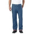 thumbnail image 2 of Dickies Jean Homme Coupe Décontractée Doublé Flanelle, Délavé Pierre, 32x32, 2 of 4