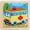 Ambulance, variant on Wooden Educational Jigsaw Puzzles, 9 Piece Wooden Jigsaw Puzzle for Educational Animal and Vehicle Themed Puzzles