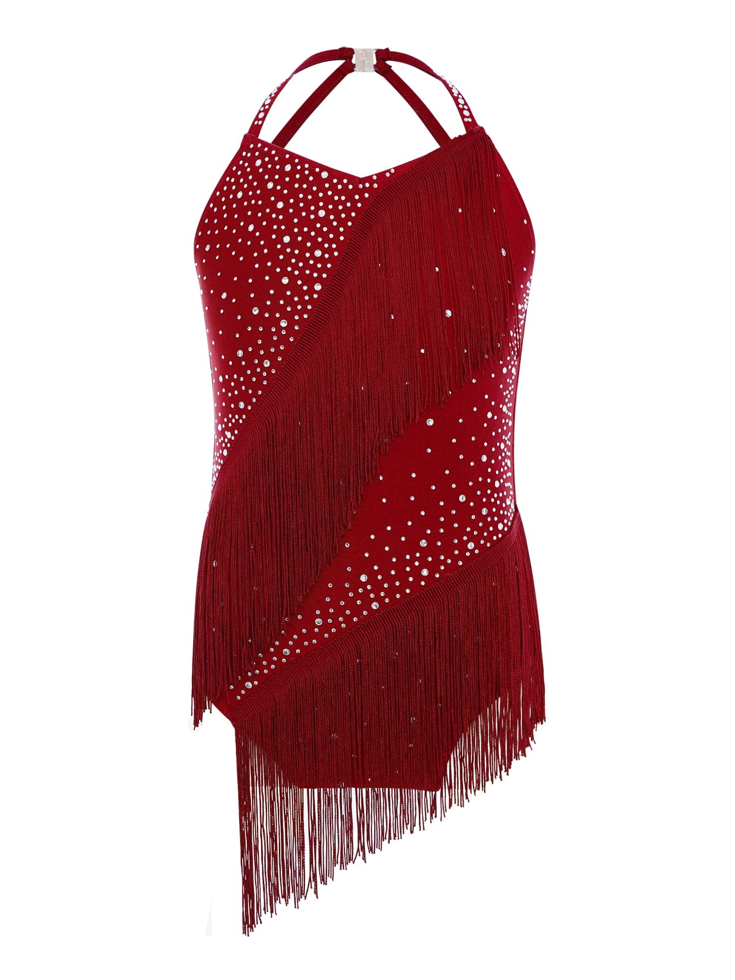 Robe de danse latine pour femmes, Sexy, pour salle de bal en plein air, jupe à anges, vêtements d'entraînement de Sport, costume de soirée de bal bleu, nouvelle collection 2026